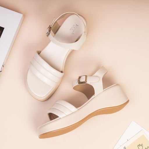 Giày Sandal Đế Xuồng 5cm Quai Chần Chỉ H172