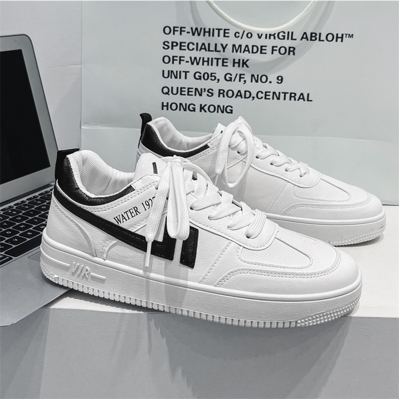 Giày thể thao sneaker nam nữ màu đen, giày chạy bộ, giày học sinh
