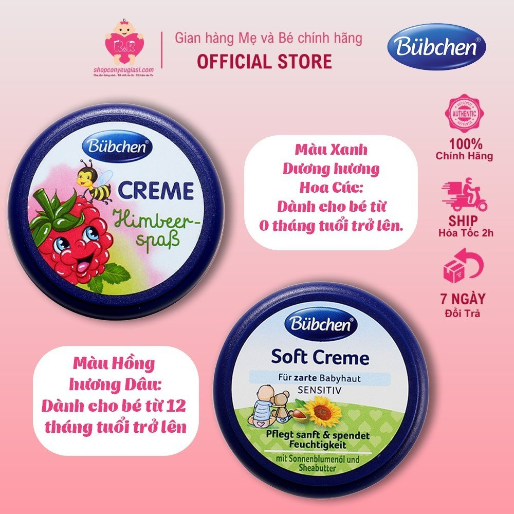 Kem Dưỡng Da Bubchen Cho Bé 20ml