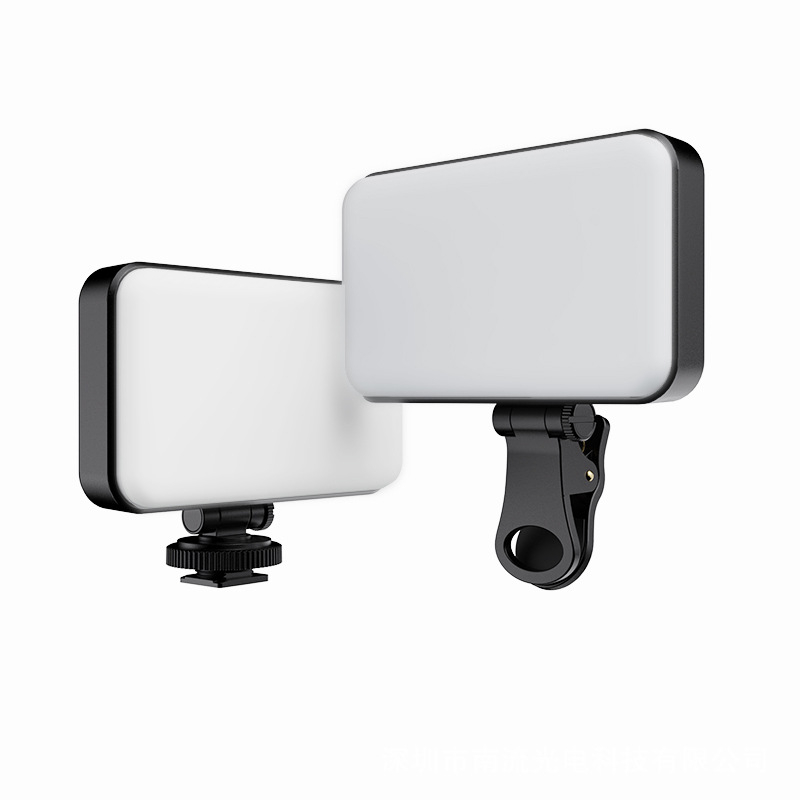 Đèn led livestream kẹp điện thoại gắn máy ảnh trợ sáng để chụp ảnh selfie quay hình video makeup