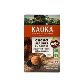 Ca cao hữu cơ nguyên chất tách béo Kaoka 250g