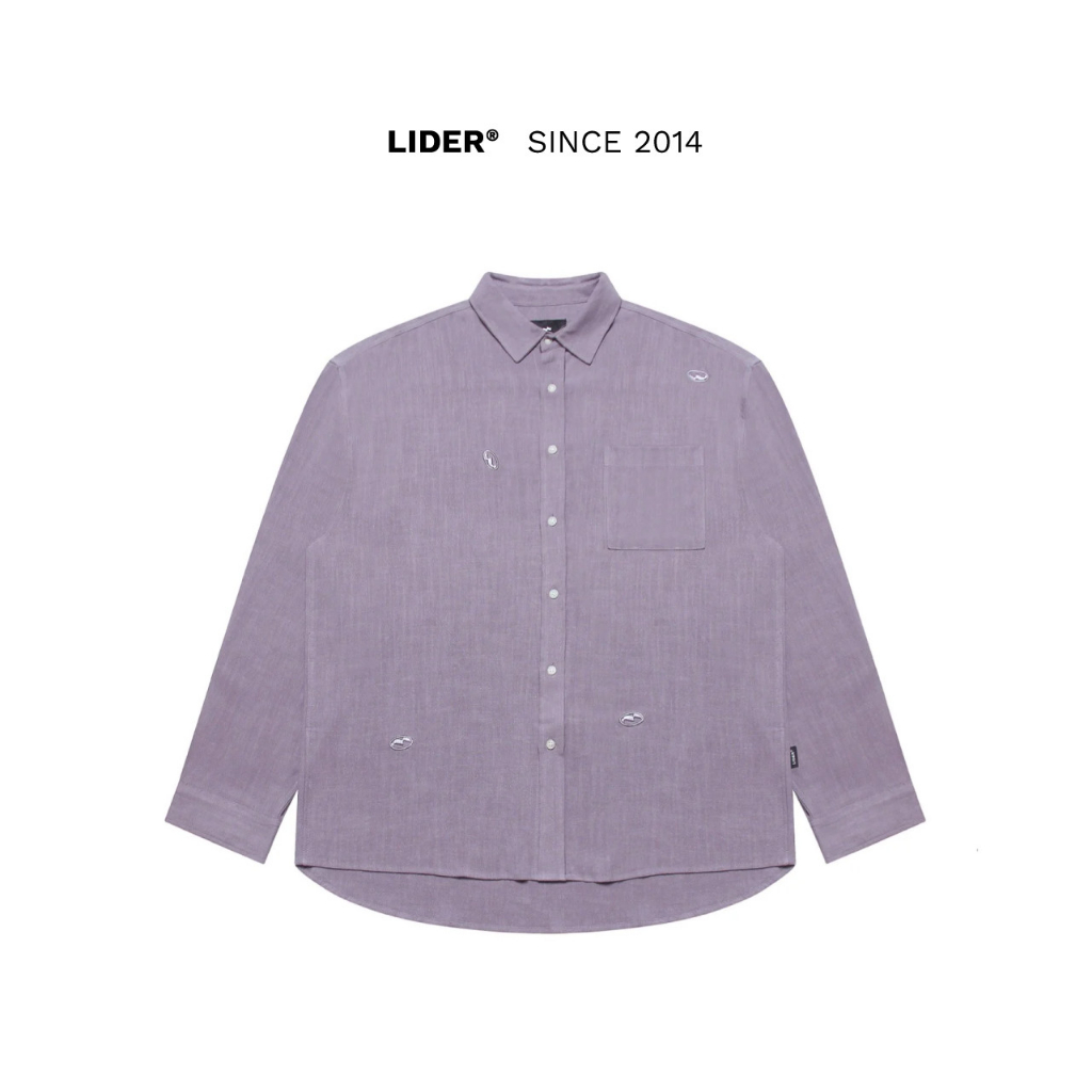 Áo Sơ Mi Unisex Tay Dài LIDER Linen Classic Shirt - Plum