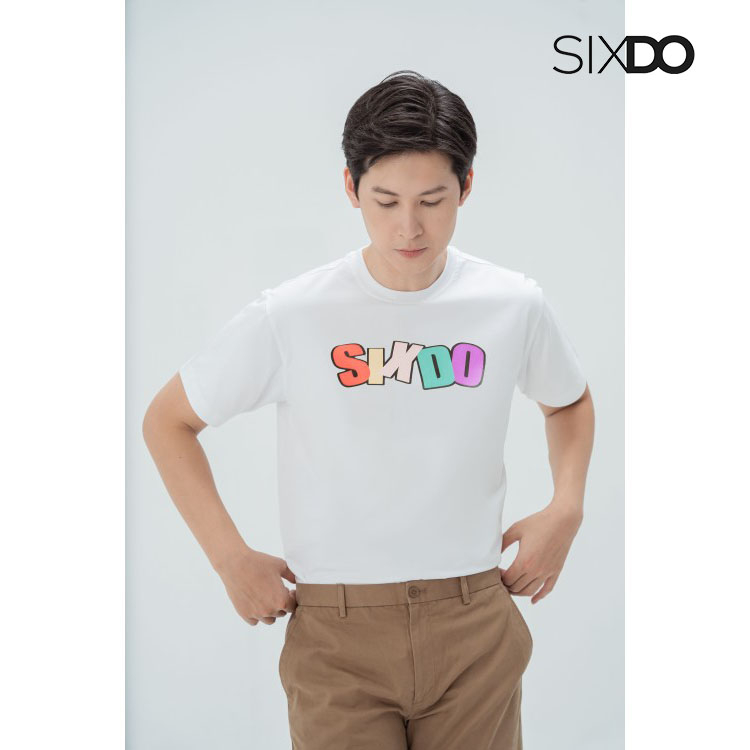 Áo phông nam chữ SIXDO nhiều màu (White Sixdo Tshirt For Man)