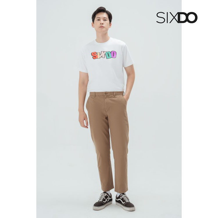 Áo phông nam chữ SIXDO nhiều màu (White Sixdo Tshirt For Man)