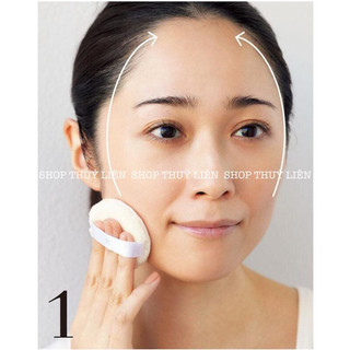 Bông phấn tròn đánh phấn phủ mềm mịn