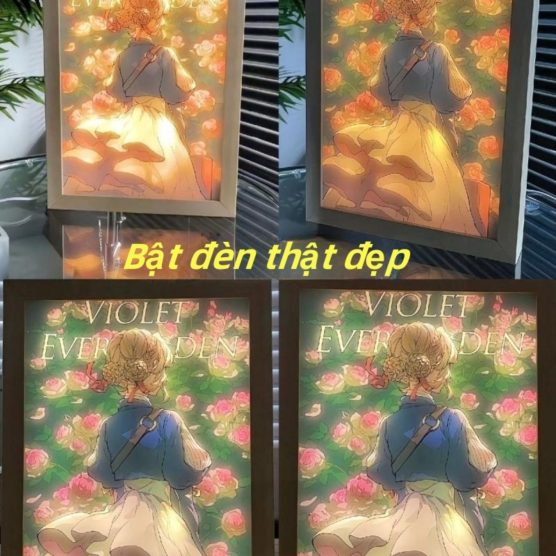 Đèn led đèn led trang trí phòng ngủQuà Tặng Sinh Nhật tranh đèn đèn tranh đèn ngủ tranh đèn tranh 3d treo tường