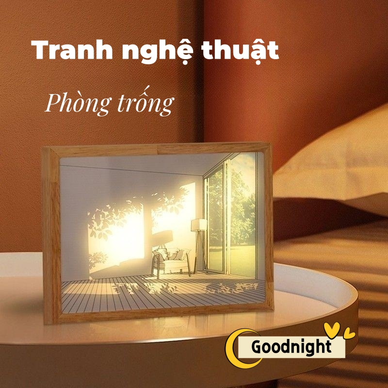 Đèn led đèn led trang trí phòng ngủQuà Tặng Sinh Nhật tranh đèn đèn tranh đèn ngủ tranh đèn tranh 3d treo tường