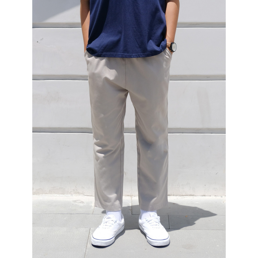 MONATA BLUELIGHT Xám sáng - Quần kaki ống suông - Pants 233