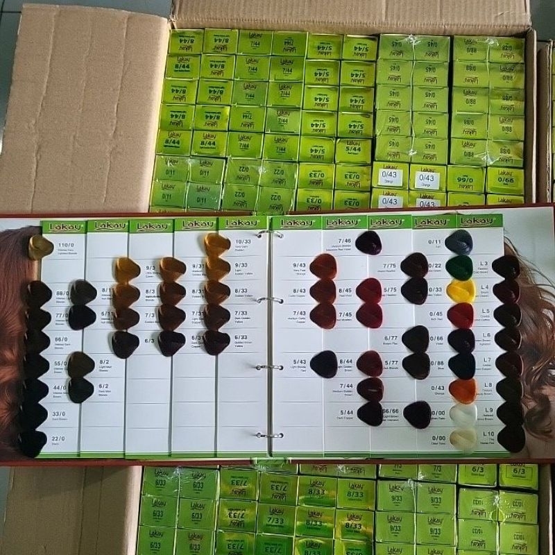 MÀU NHUỘM LAKAY LỰA TRÊN BẢNG MÀU