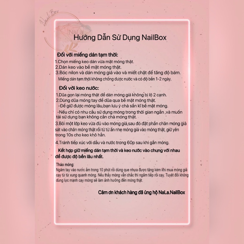 Mẫu nailbox thiết kế  thạch hồng nhũ ,ẩn hoa đính kèm đá sáng.