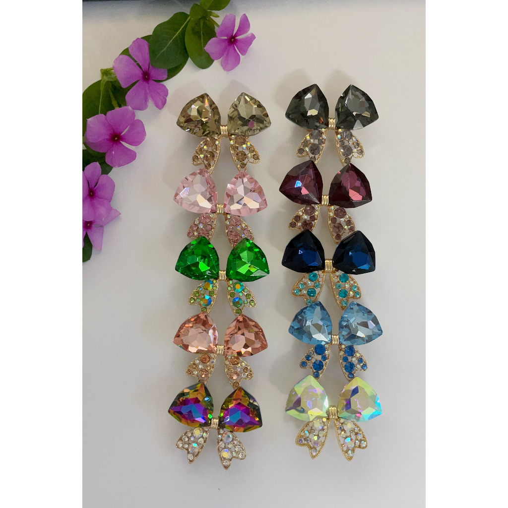 Charm nơ đá gắn dép