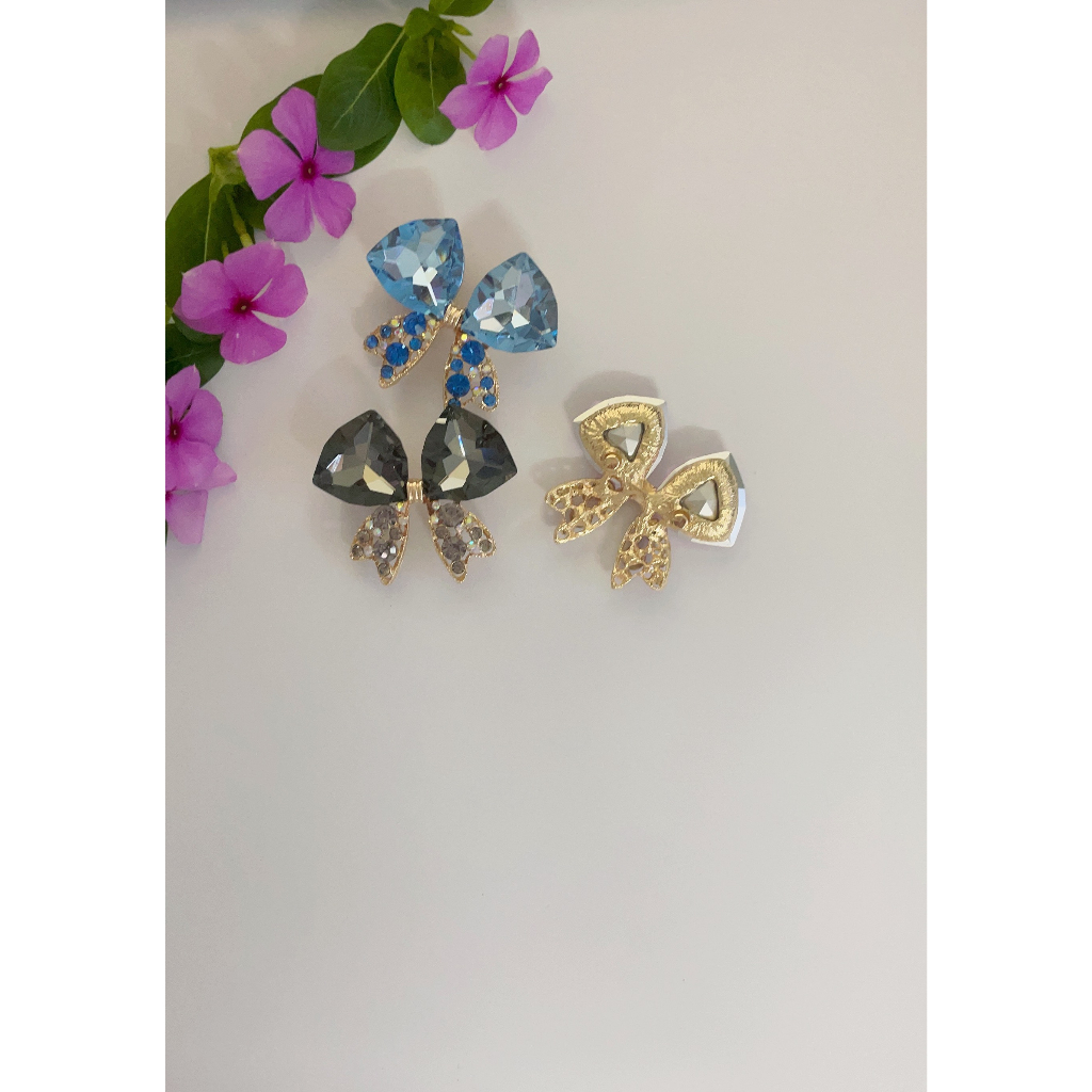 Charm nơ đá gắn dép