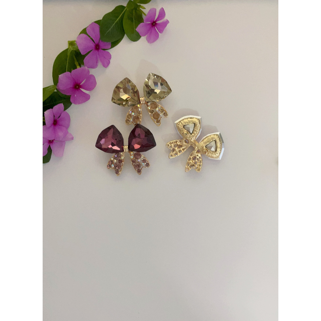 Charm nơ đá gắn dép