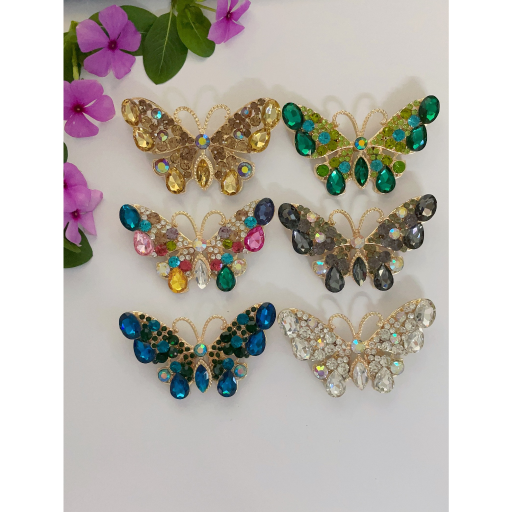 Charm bướm cánh quạt gắn dép