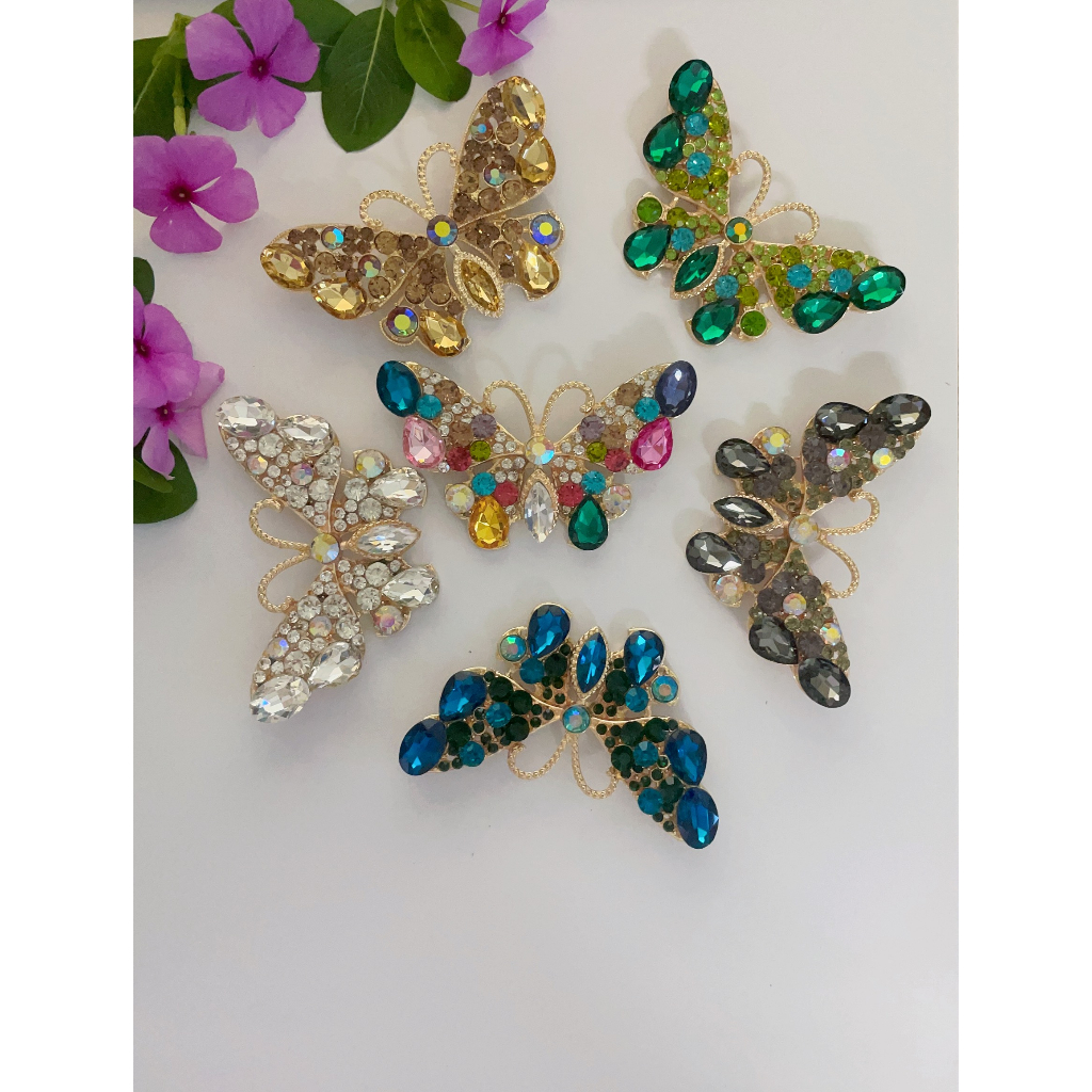 Charm bướm cánh quạt gắn dép