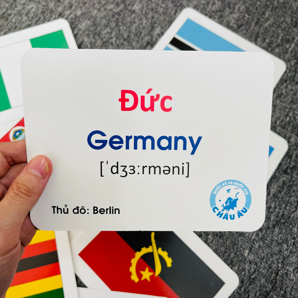 [Quà Tặng] Flashcard Cờ Các Quốc Gia Trên Thế Giới Gồm 175 Thẻ - Miwako Việt Nam