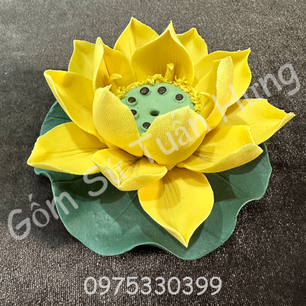 Hoa Sen Sứ Thả Bát Hoa, Sen Sứ Được Làm Thủ Công Đủ Màu Sắc, giá sỉ