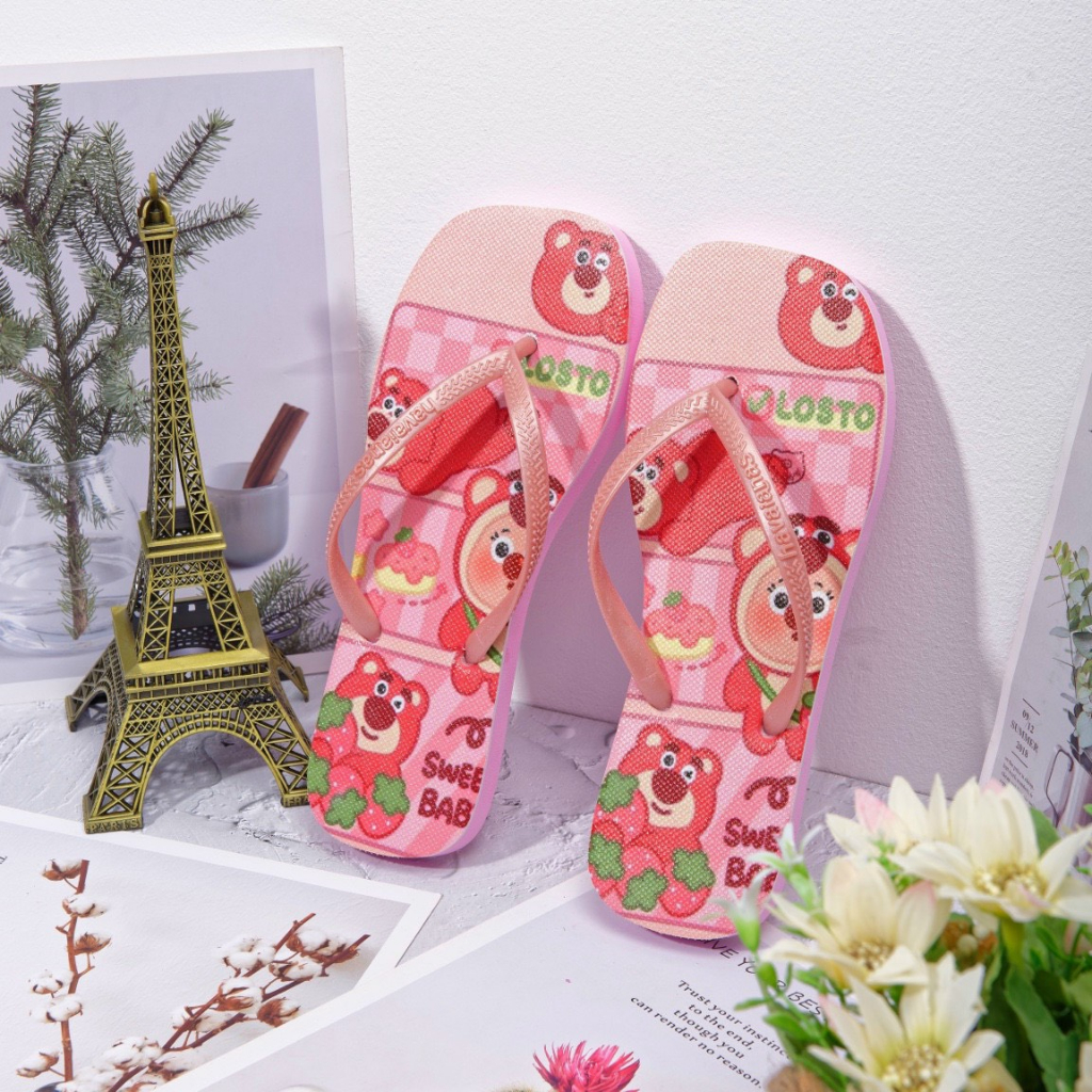 Dép lào gấu lotso gấu dâu siêu hot siêu rẻ