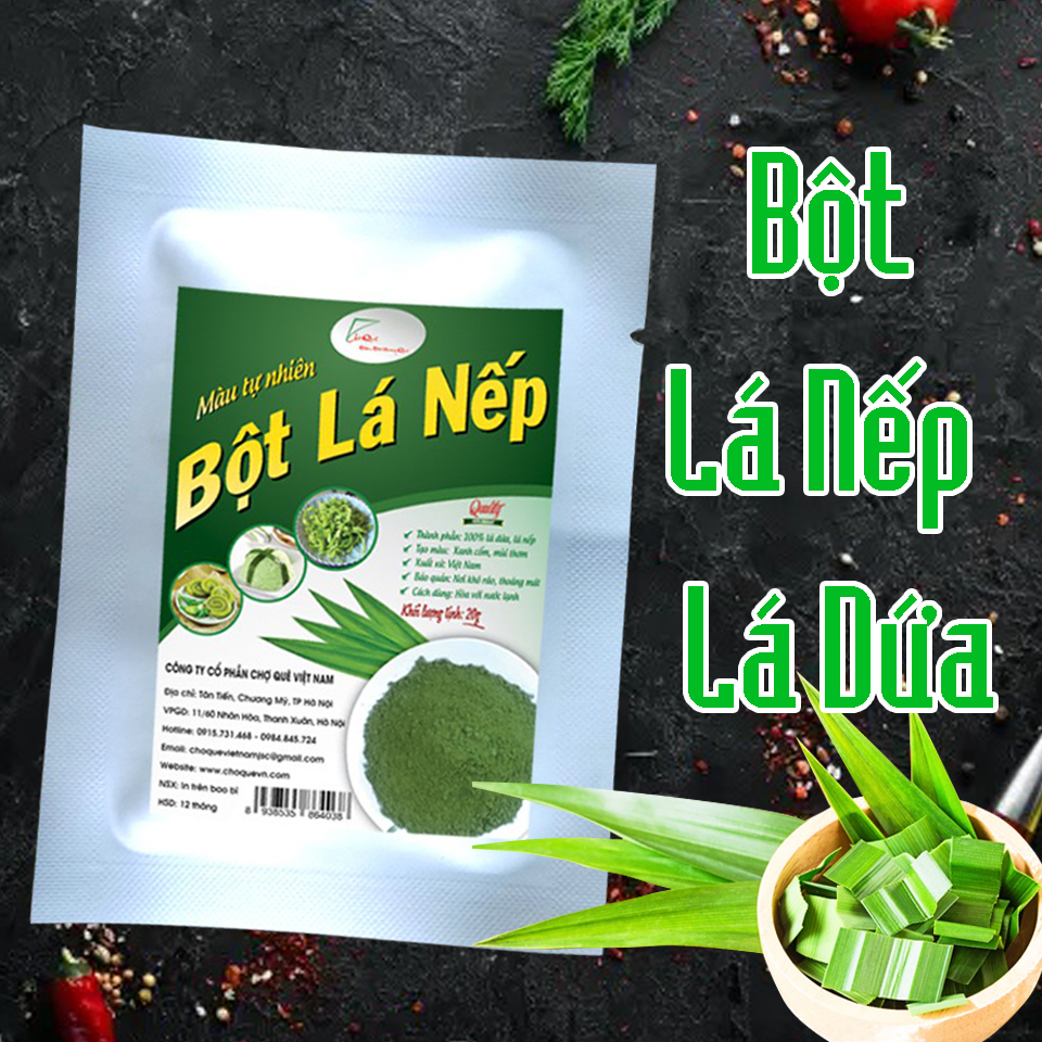 Bột lá nếp hữu cơ sấy lạnh 10g nguyên chất