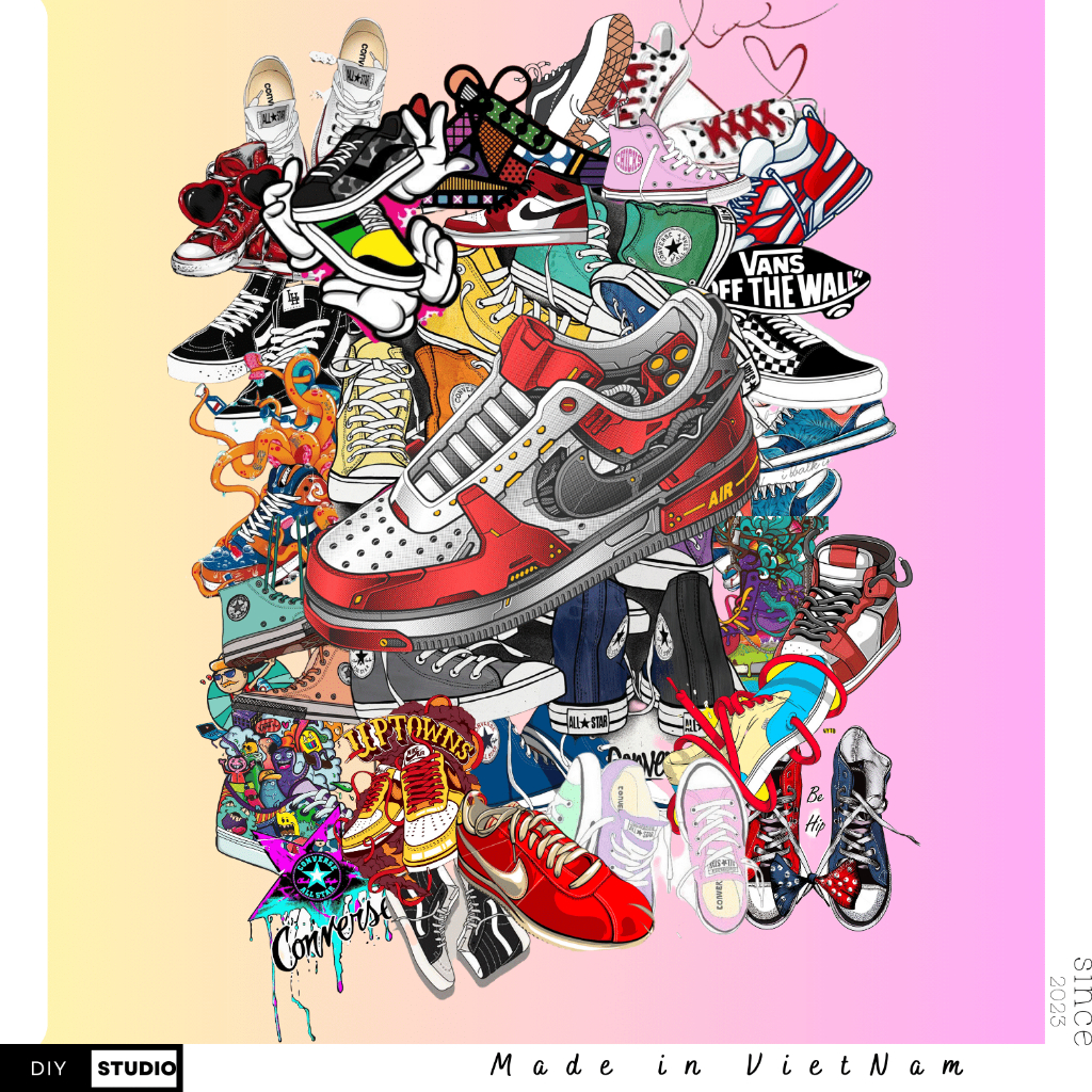 SET  STICKER Sneaker convers vanz nike $$$$ SUPERSALE 5k