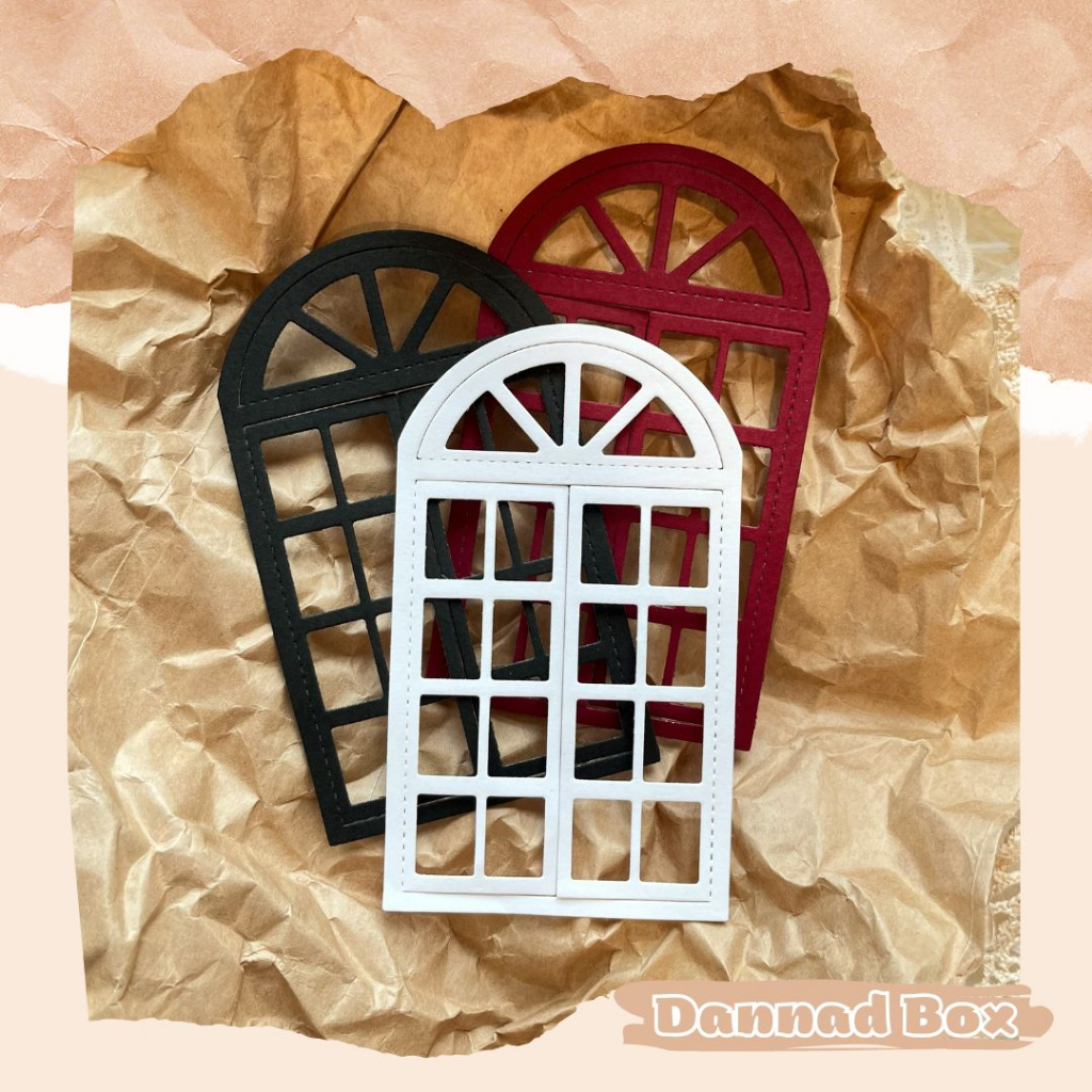 Set 5 Mẫu Diecut Paper Cutting Khung Cửa