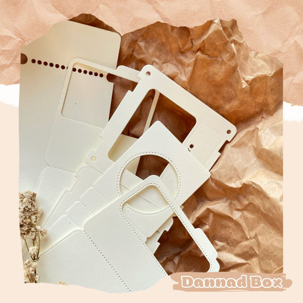 Set 5 Mẫu Diecut Paper Cutting Nhãn Tag Trang Trí