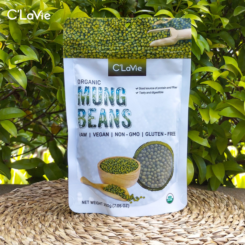 Đậu xanh hữu cơ giàu dinh dưỡng gói 200g tiện dụng