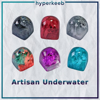Resin Artisan Underwater, keycap trang trí bàn phím cơ hình bong bóng nước, Profile DOM 1U | HYPERKEEB