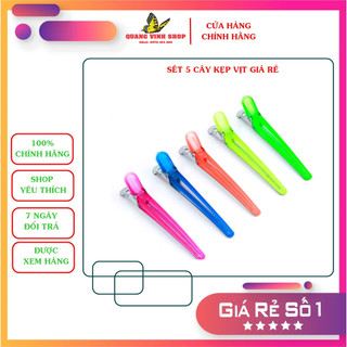 Sét 5 cây kẹp vịt làm tóc màu ngẫu nhiên