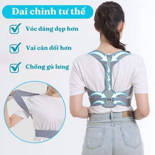 Đai chống gù lưng nam nữ đai định hình hiệu quả giúp định hình lưng thẳng, đai định hình bảo vệ vòng 1 lỗi 1 đổi 1