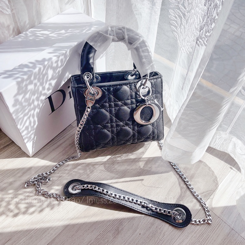 ⚠️ 𝐀̉𝐍𝐇 𝐓𝐇𝐀̣̂𝐓 - TÚI D da lì tag bạc sz17 2 dây