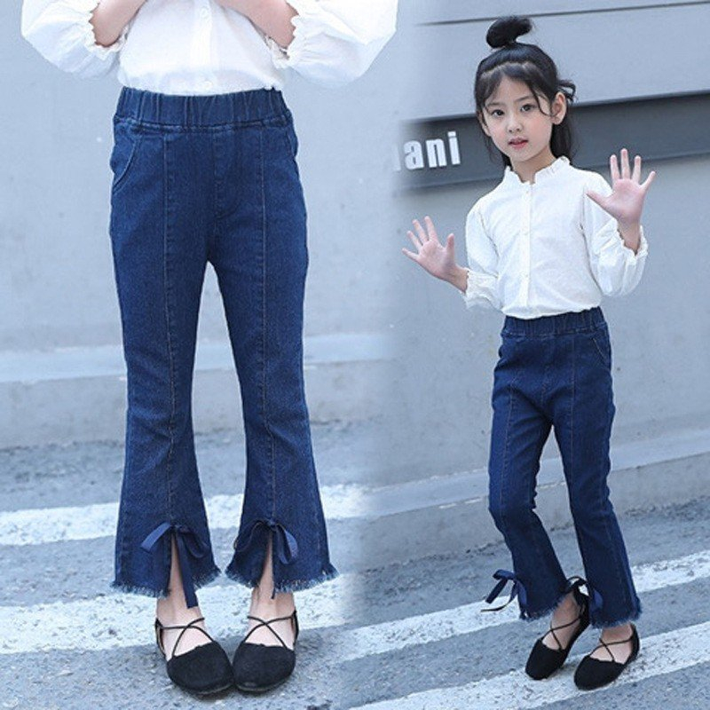 Quần Jeans Bé Gái Size Đại 14-43kg. Quần Bò Cho Gé Gái Thiết Kế Hoa Tiết Tinh Tế Duyên Dáng TRENDS 2024