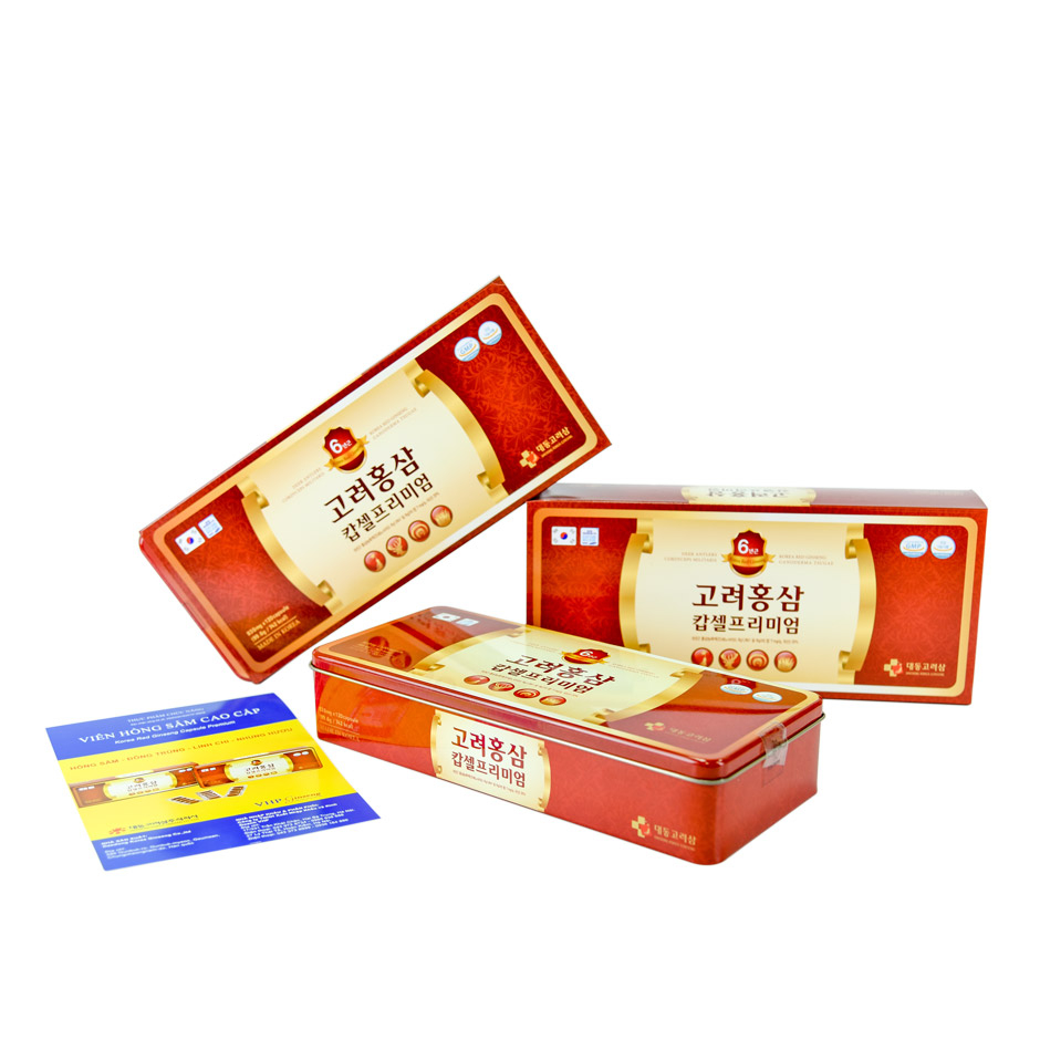 Viên Sâm Nhung Linh Chi Đông Trùng Hộp 120 Viên - hãng Deadong Hàn Quốc