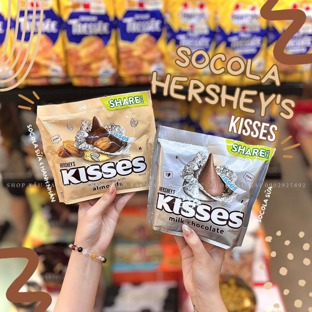 Chocolate Hershey's Kisses các loại gói Share Pack