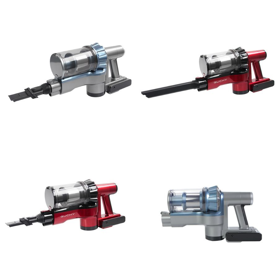 Máy hút bụi Guchy thế hệ mới ứng dụng công nghệ lốc xoáy,kèm nhiều đầu hút, máy hút bụi không dây, pin tháo rời
