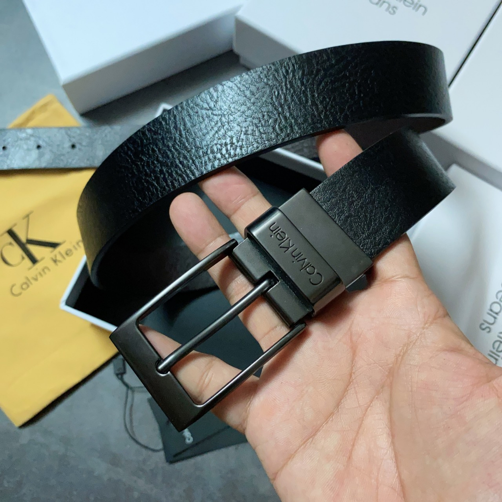 Nịt nam gài vuông logo gáy - NN410