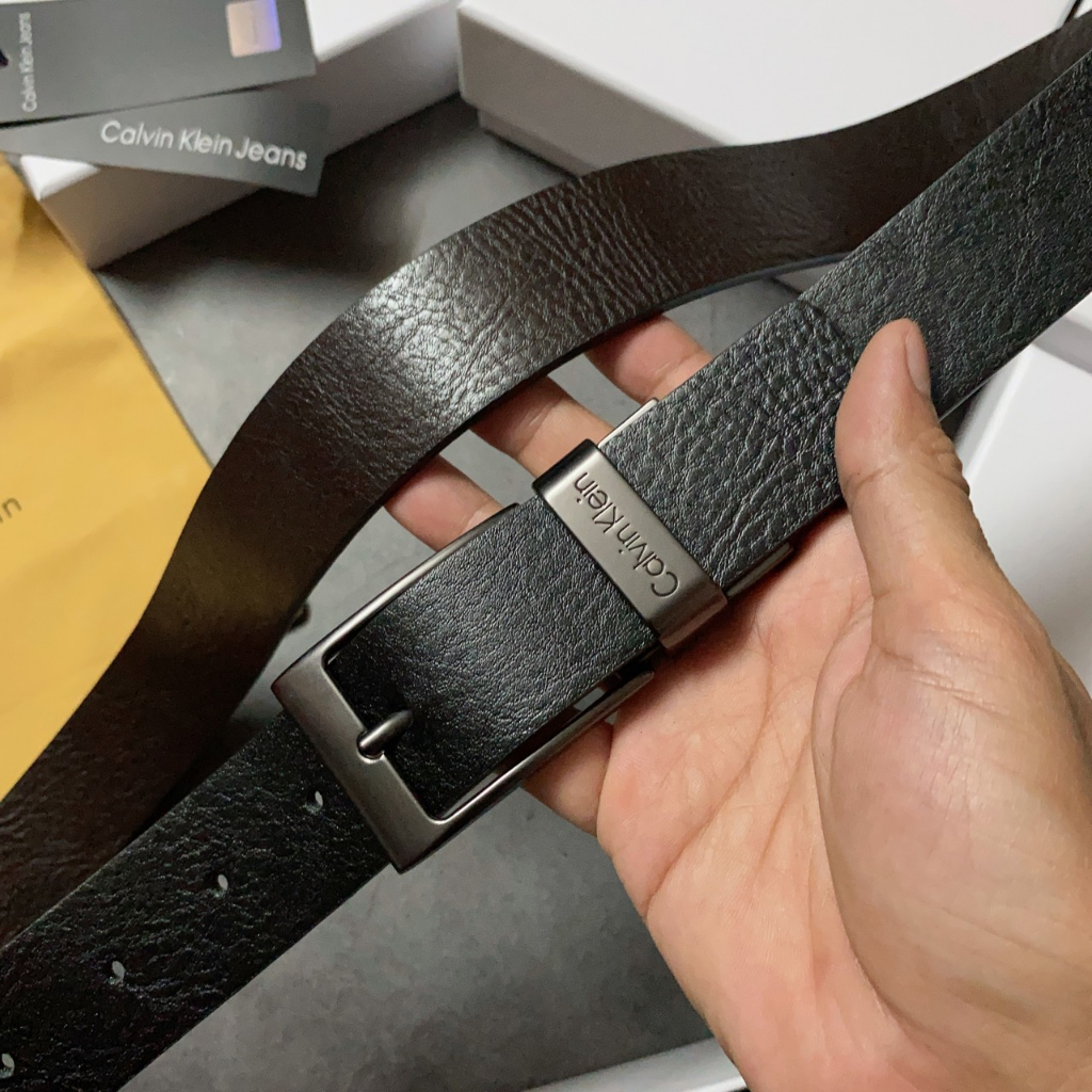 Nịt nam gài vuông logo gáy - NN410