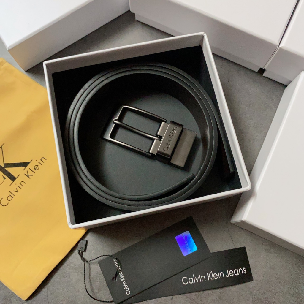 Nịt nam gài vuông logo gáy - NN410