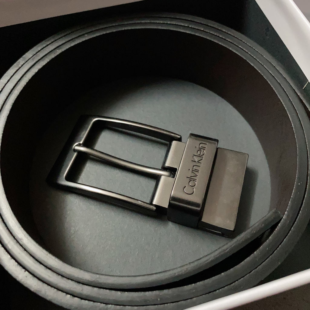 Nịt nam gài vuông logo gáy - NN410