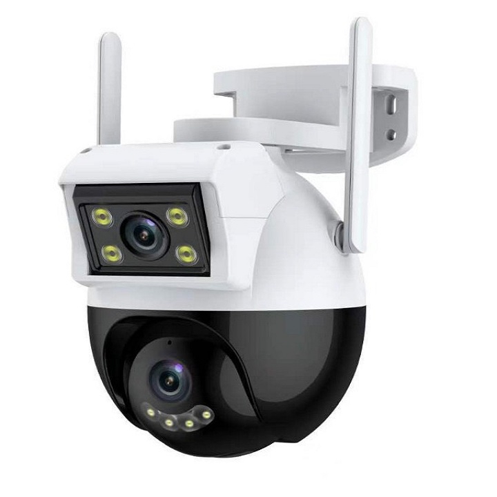 Camera 2 mắt yoosee ngoài trời Ptz 8led 6.0Mpx quay quét 360 độ siêu nét, góc rộng, có màu ban đêm