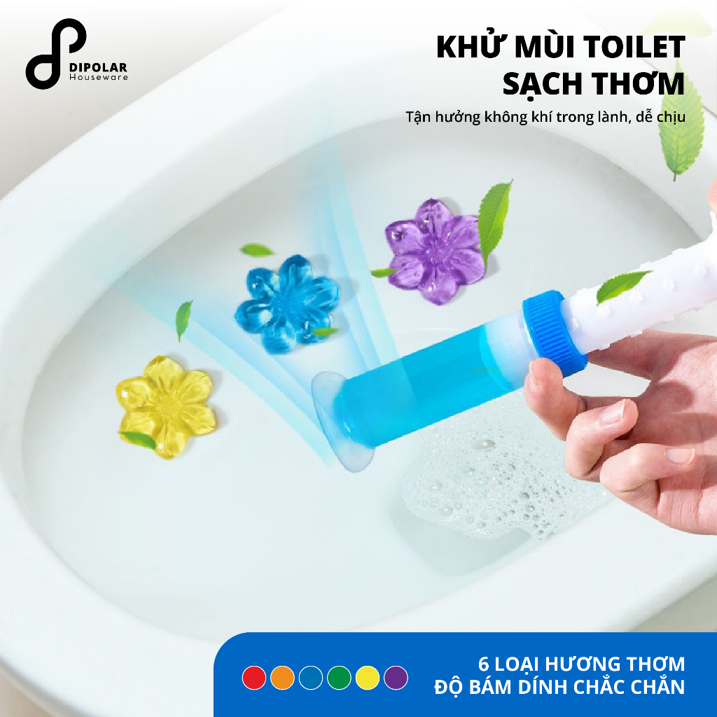 Gel Thơm Bồn Cầu Khử Trùng Nhà Vệ Sinh DIPOLAR, Diệt Khuẩn Làm Sạch Lưu Hương - DGT01