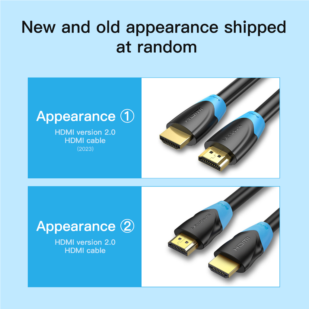 Cáp HDMI Mindpure Ultra HD HDTV Kabel 60Hz 4K 8K 2m có Ethernet | BigBuy360 - bigbuy360.vn