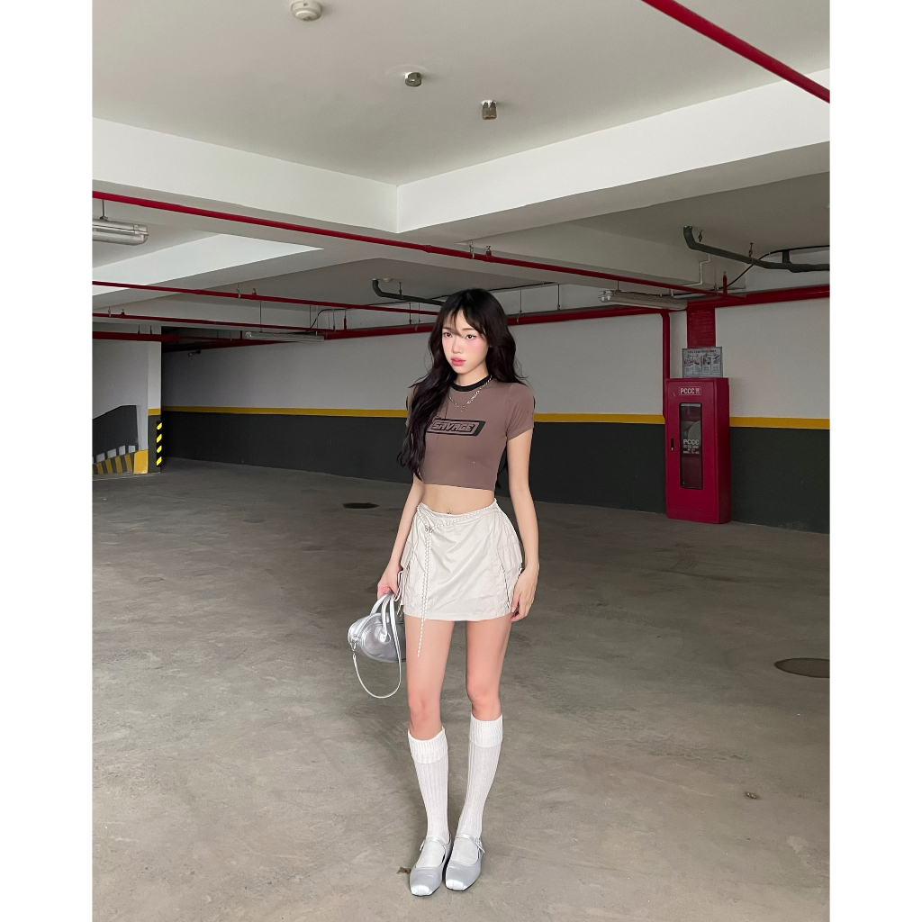 Chân váy dù ngắn ver2 | W Skirt Ver.2 - CLÉLIE