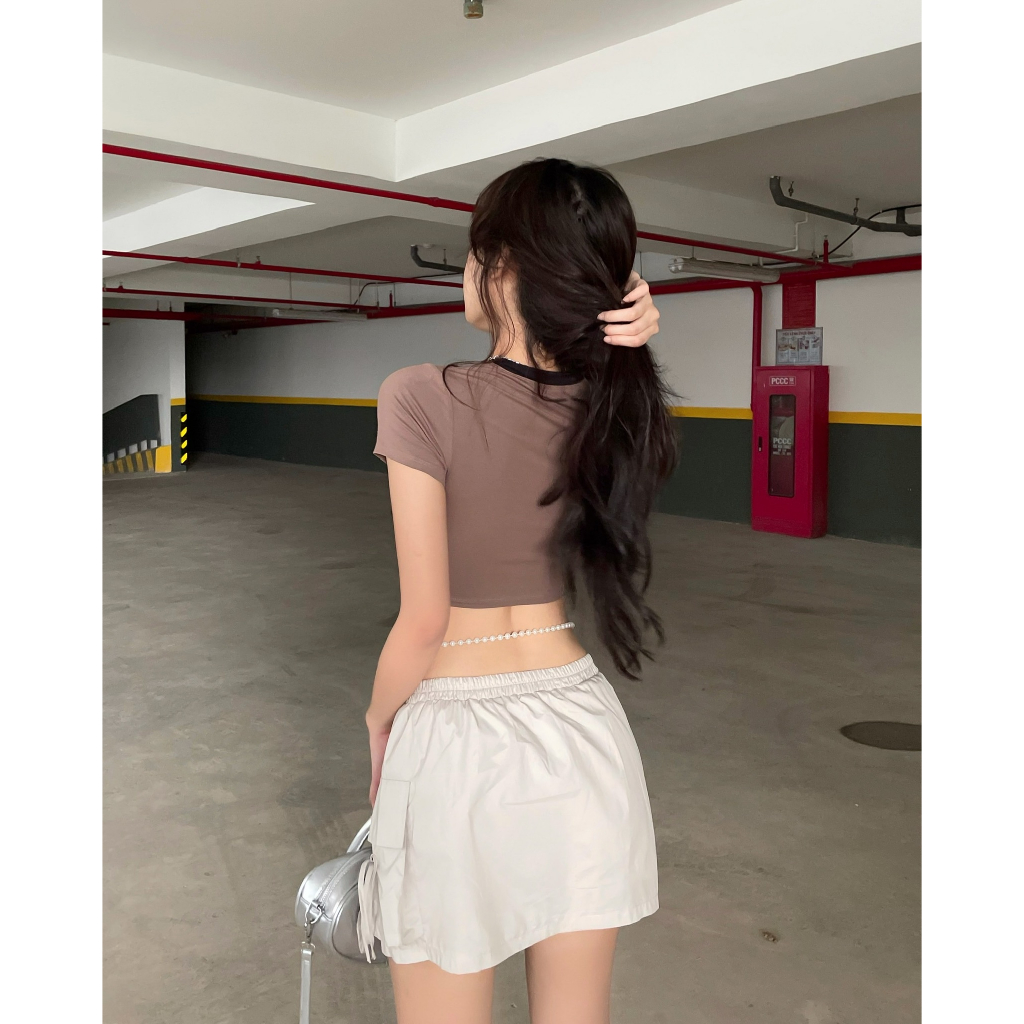 Chân váy dù ngắn ver2 | W Skirt Ver.2 - CLÉLIE