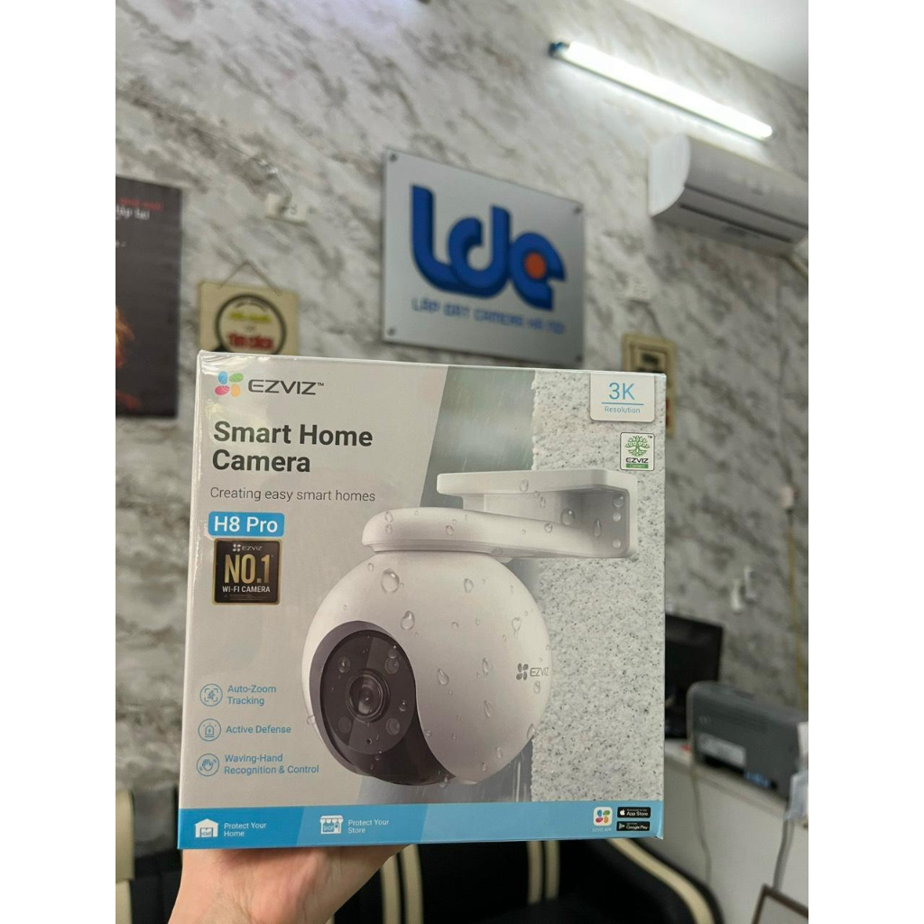 H8 5MP Pro | Camera Wifi Ngoài Trời EZVIZ – Xoay 360, có màu ban đêm, còi chớp đèn báo, đàm thoại 2 chiều, vẫy tay thực