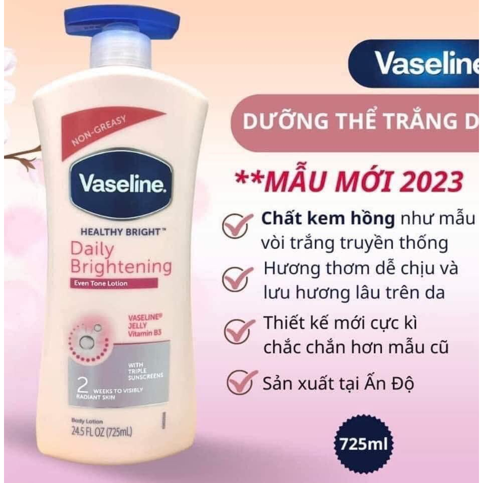 Sữa Dưỡng Thể Vaseline Healthy White UV Lightening Body Lotion 725ml Phù Hợp Cho Mọi Loại Da