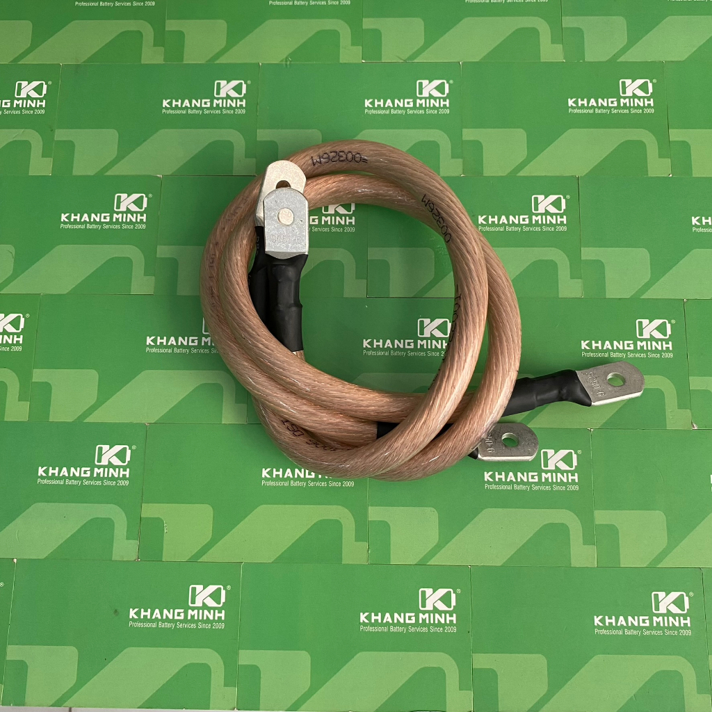 Dây đồng M25 M35 M50 có bấm Cos dùng cho máy hàn cell pin, máy hàn điểm