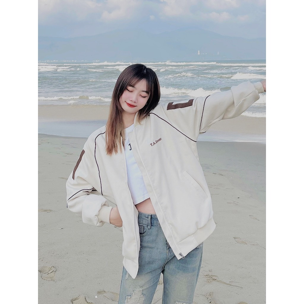 Áo khoác Bomber Da lộn, Áo 2 lớp dày dặn lót dù mềm, logo thêu