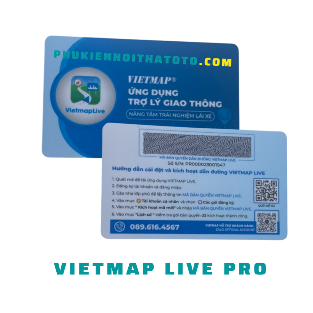 Phần mềm bản quyền Vietmap Live Pro (1 Năm)