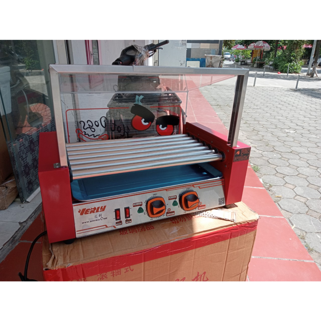 Giá sập sàn máy nướng xúc xích 7 thanh kính thẳng verly bao nhiêu